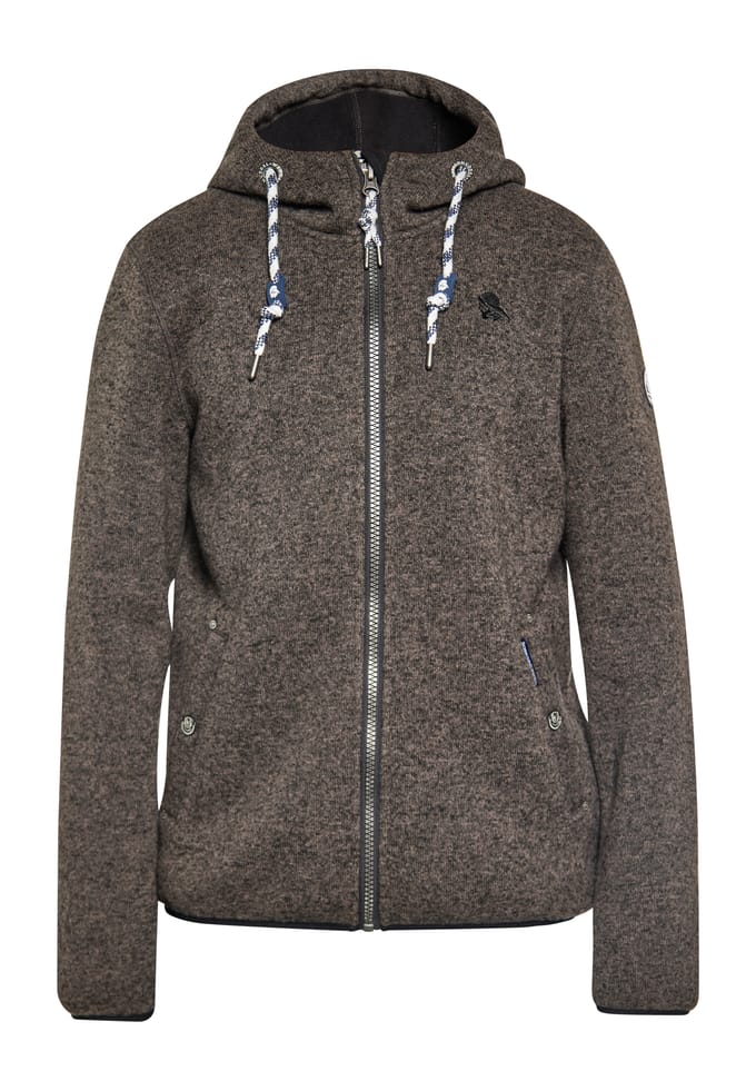 Schmuddelwedda Gebreide fleeceblouse Heren grijs melange