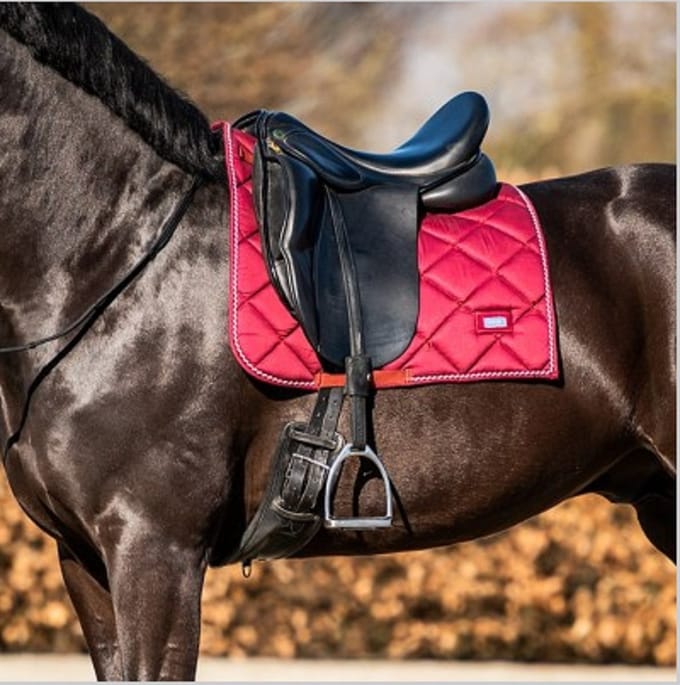 Showtime zadeldek Crown - Burgundy - full