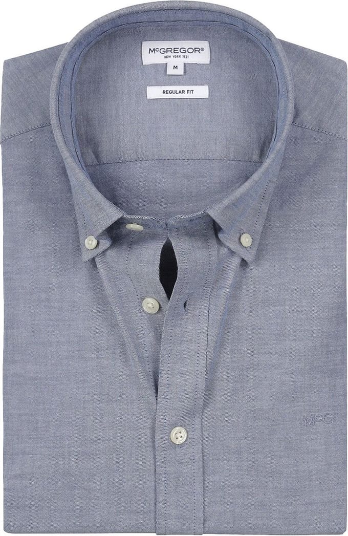 McGregor Overhemd Oxford Blauw - Maat M - Heren