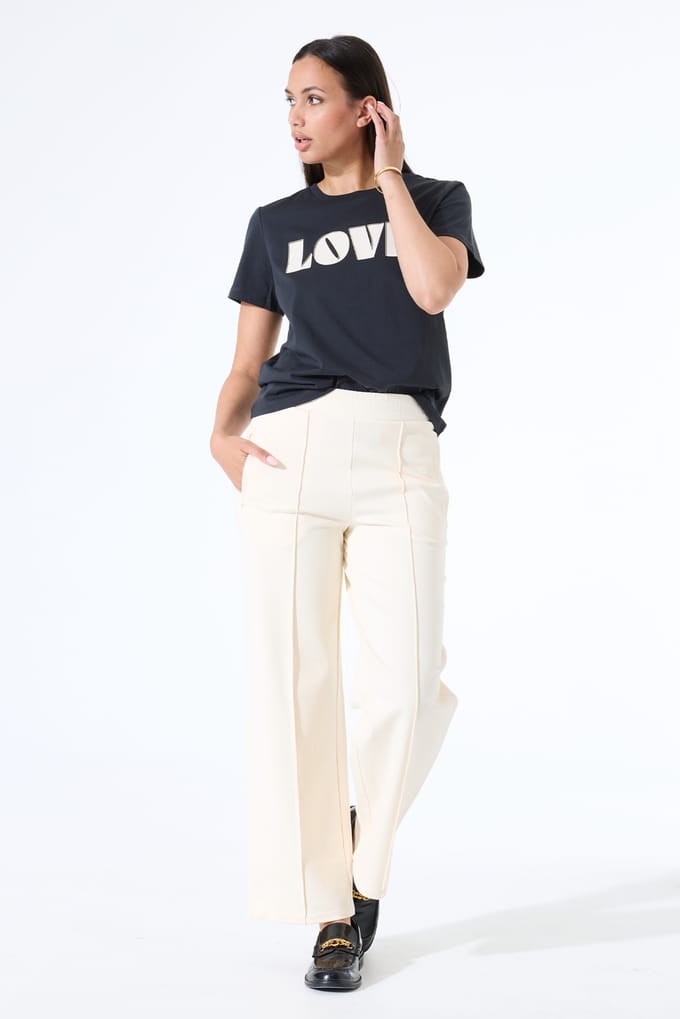 GARCIA Z0020 Dames Straight Fit Broek Wit