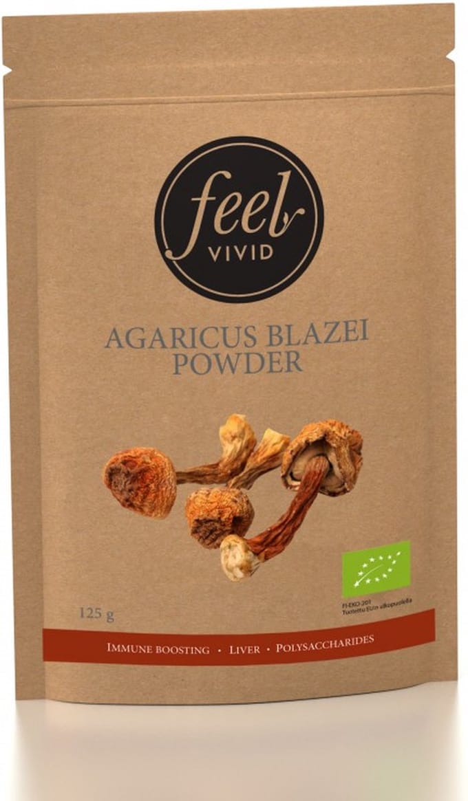 Biologische Agaricus Blazei Poeder-Feel Vivid
