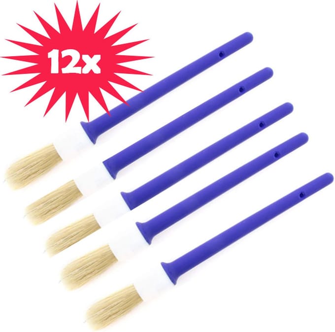 Wegwerpkwasten maat 8 - 12pcs - Vd