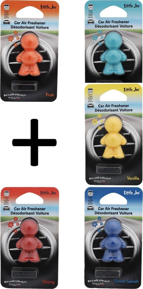 Little Joe - luchtverfrisser voor de auto - 5 pack mix