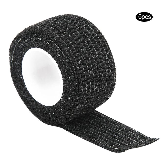 5 pièces Bandage Tatouage Jetable Auto-Adhésif Couverture Adhésive pour Grip de Tatouage Fourniture de Tatouage(Noir ) noir