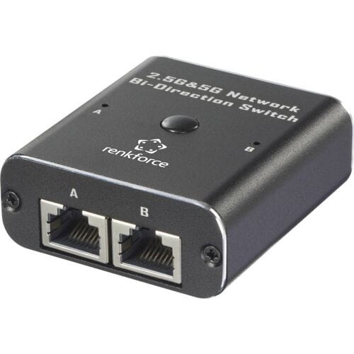 Renkforce RF-6736628 RF-EW-700 Netwerk switch RJ45 2 poorten 5 GBit/s USB-stroomverzorging
