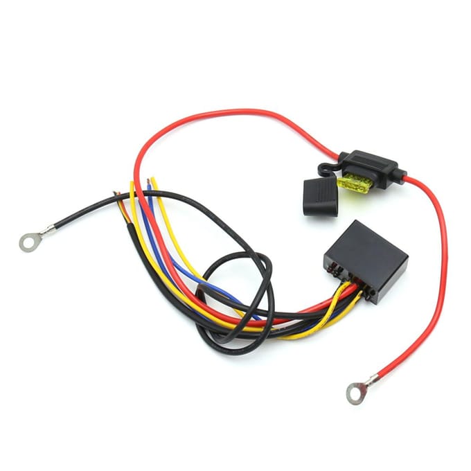 Motorfiets Handvat Mistlamp Schakelaar Bediening Smart Relais zwart
