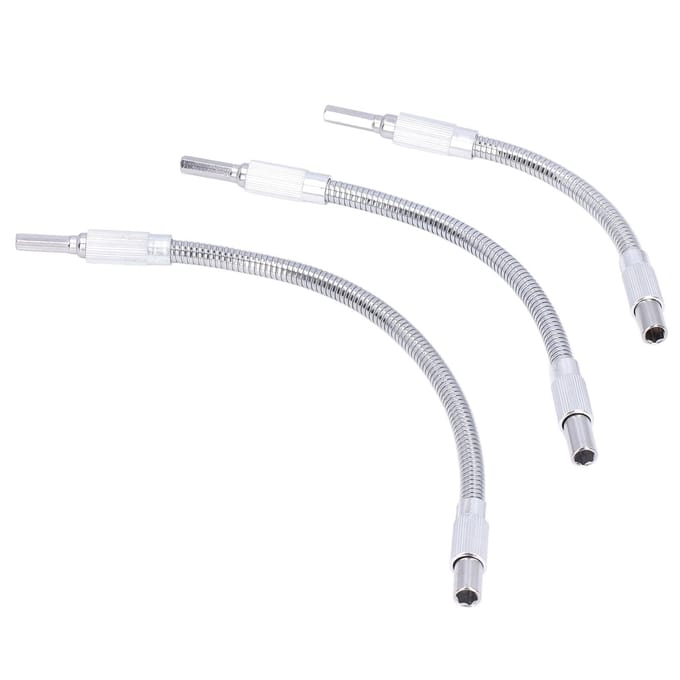 3 stuks Flexibele Schachtverlenging Universele Boorbit Verlengstuk Houder 14in Set Kit