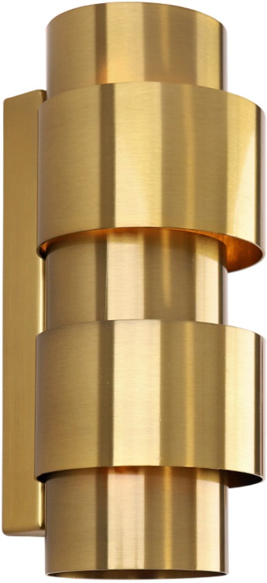 Olucia - LUDO - Wandlamp - Messing - Vorm: Cilinder