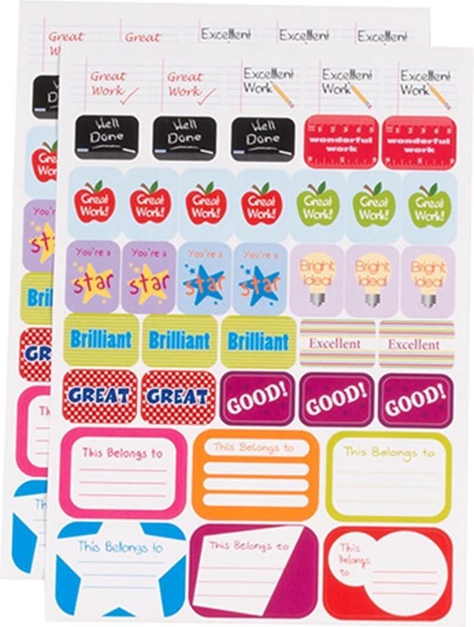 Beloningsstickers 2 Vellen