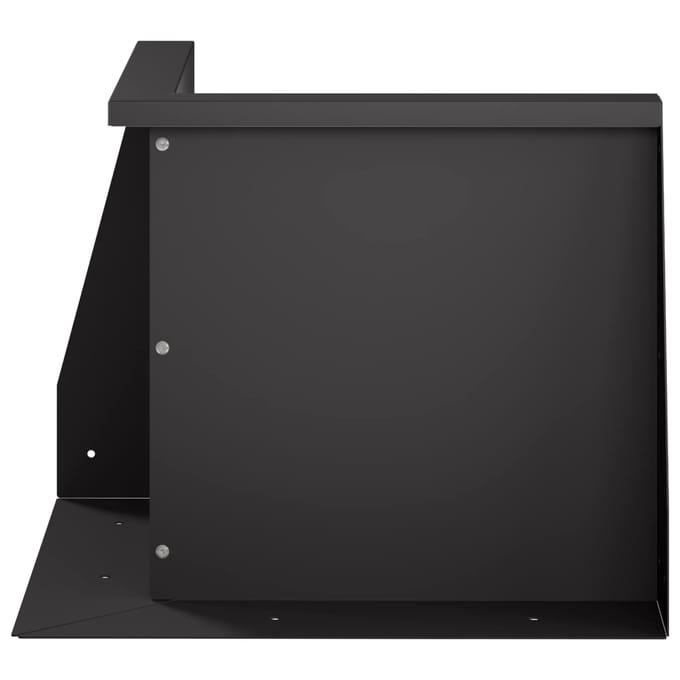 vidaXL - Keermuur - 50 - x - 50 - x - 30 - cm - Staal - Zwart