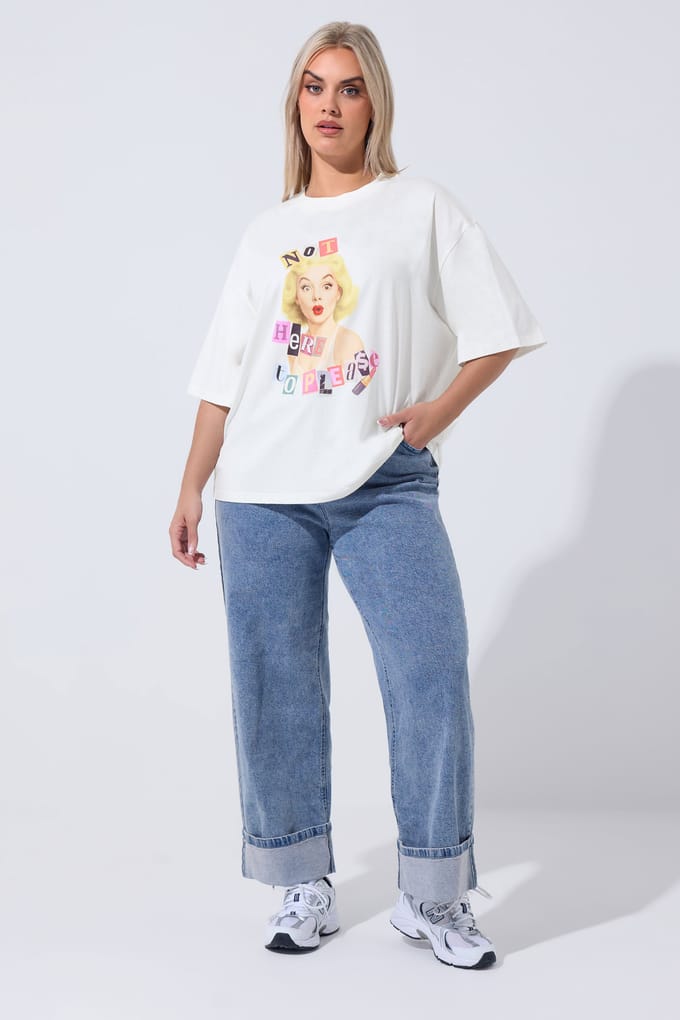 Limited Collection Wit 'Not Here To Please' Tshirt Size 44