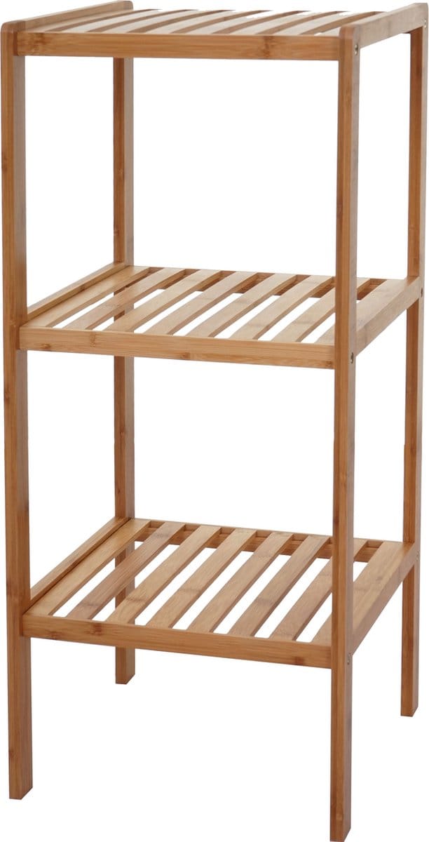 Badkamerplank MCW-B18, badkamermeubelplank, bamboe ~ 80x34x33cm