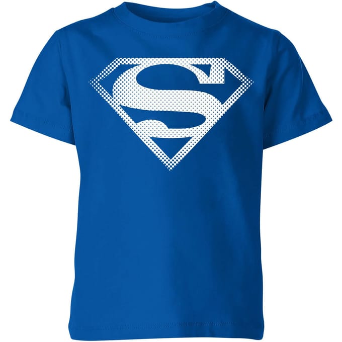 Superman Spot Logo Kids' T-Shirt - Blue - 98/104 (3-4 jaar)