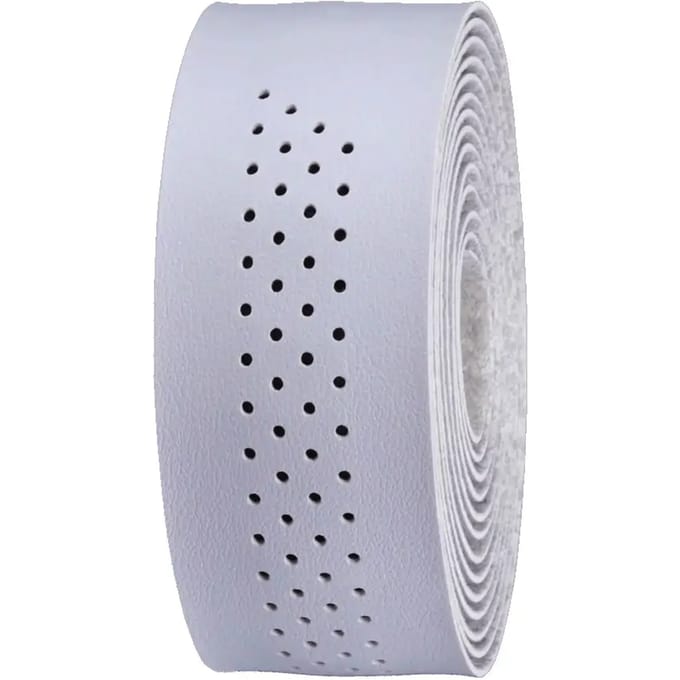 BBB Cycling Stuurlint Racefiets - Zelfklevende Stuurtape van Microfiber - Lengte: 200cm - Dikte: 2mm - Inclusief Stuurdoppen - Wit - SpeedRibbon BHT-12