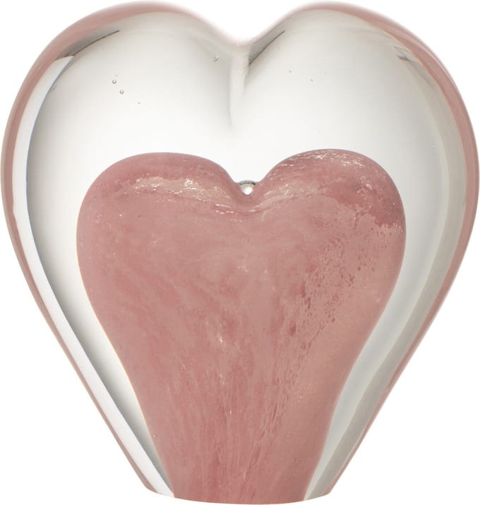 J-Line presse-papier Hart - glas - roze - small