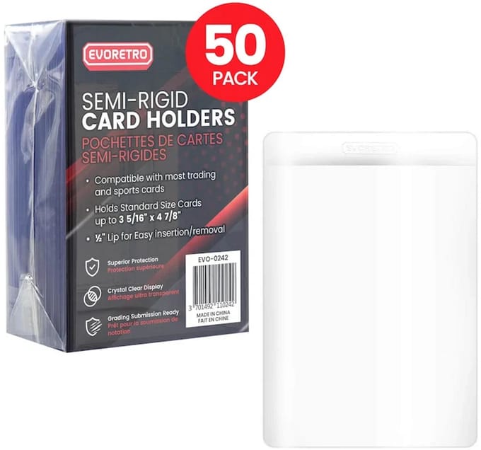 EVORETRO - Semi-Rigid Card Holders 50 Stuks