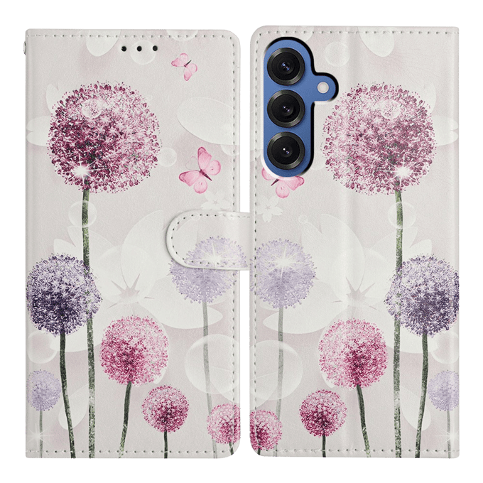 Comfycase Samsung  Galaxy S25 FE Dandelion Bookcase Hoesje Meerkleurig