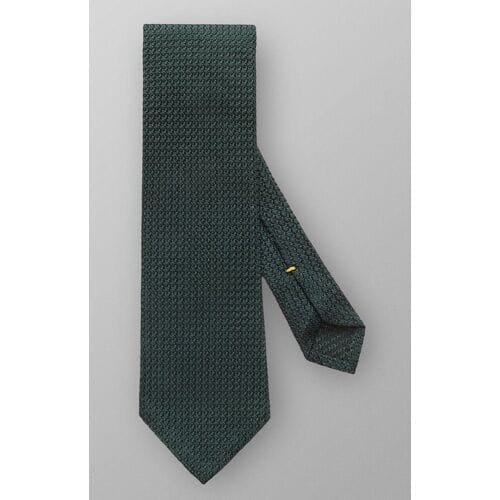 Eton Das Uni Structured Grenadine Tie Donker Groen / male