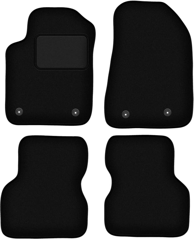 Zwarte veloursmatten voor: Alfa Romeo Giulietta hatchback (2010-2020)