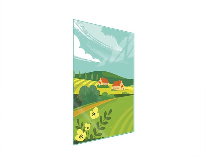 TMK ArtDeko - Snijplank - 35x52 cm - Glas - Hartig Ontwerp