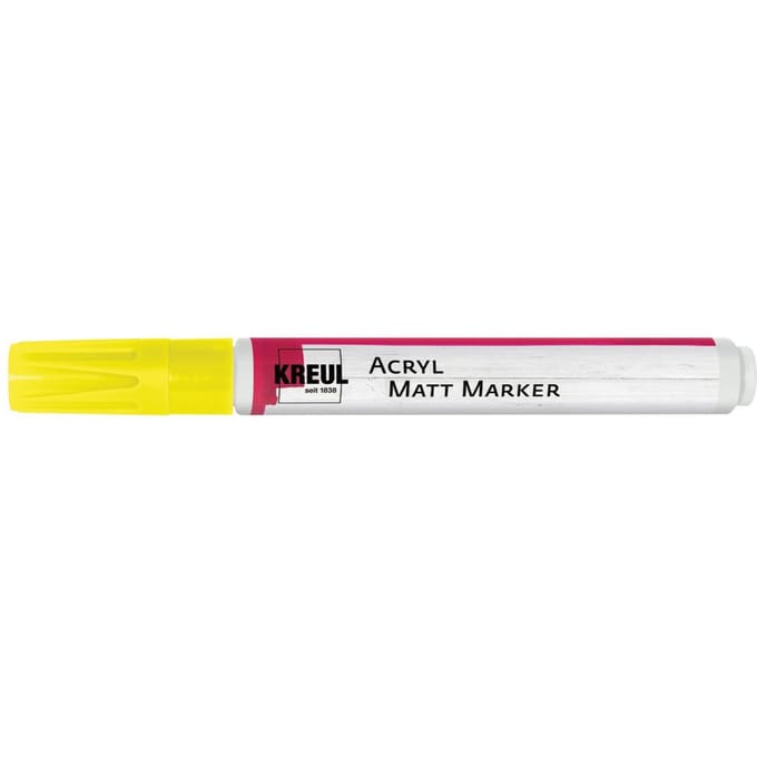 KREUL Acryl Mat Marker medium - Geel