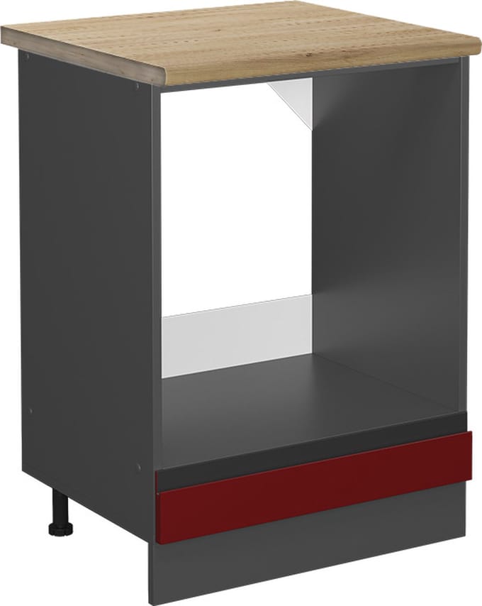 Vicco R-Line Ovenombouwkast – 60 cm, WB Eik Rood