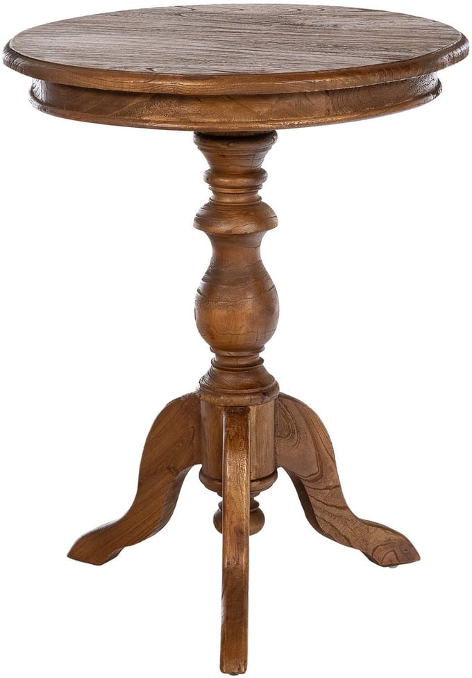 CLP Wiva Bijzettafel - Rond - 50x50 cm - bruin