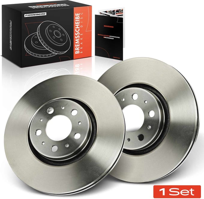 Frankberg 2x Remschijven Vooras voor Volvo S60 I V70 II XC90