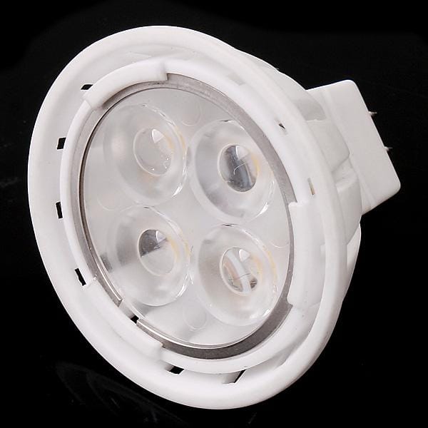 5.5W GU5.3 MR16 12V Blanc 4 LED Ampoule Projecteur En Céramique Lumineux SM blanc
