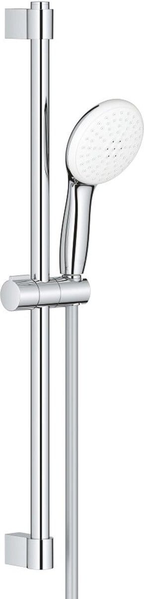 Grohe Tempesta 110 Glijstangset - 60cm - ronde handdouche - 2 straalsoorten - 8.0 l/min - gladde doucheslang - chroom
