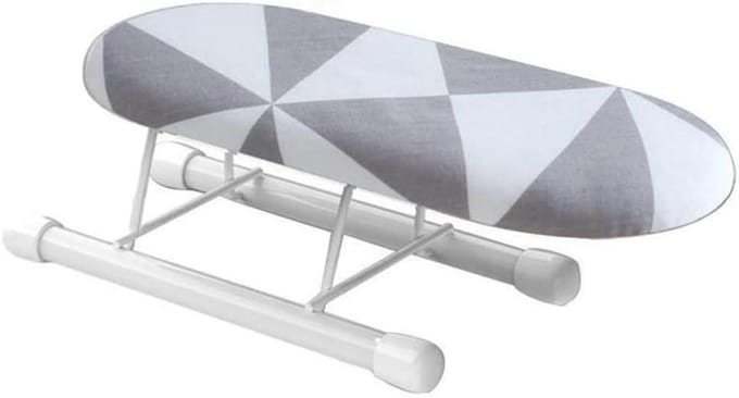 Mini strijkplank - Tafelstrijker - Mouwen strijken - Opvouwbaar ontwerp - 26 cm - Grijs