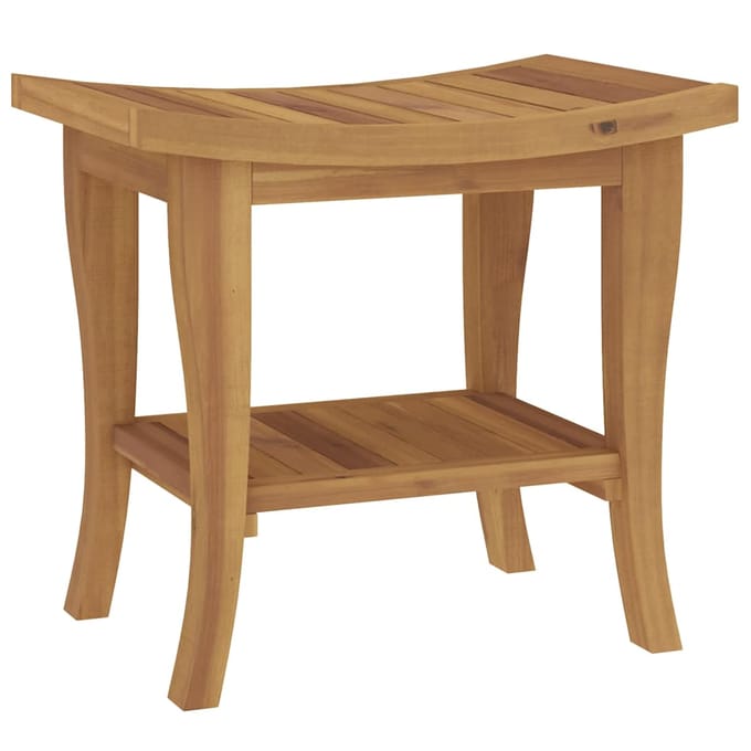 vidaXL Badkamertafel 50x35x45 cm massief teakhout