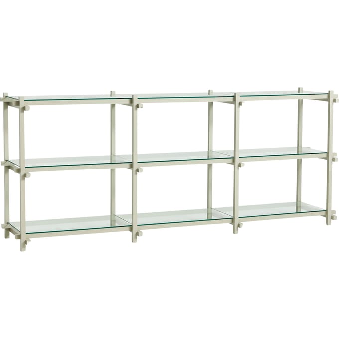 HAY Houten plank - HAYWoodySmokeyGreyClearGlass - low