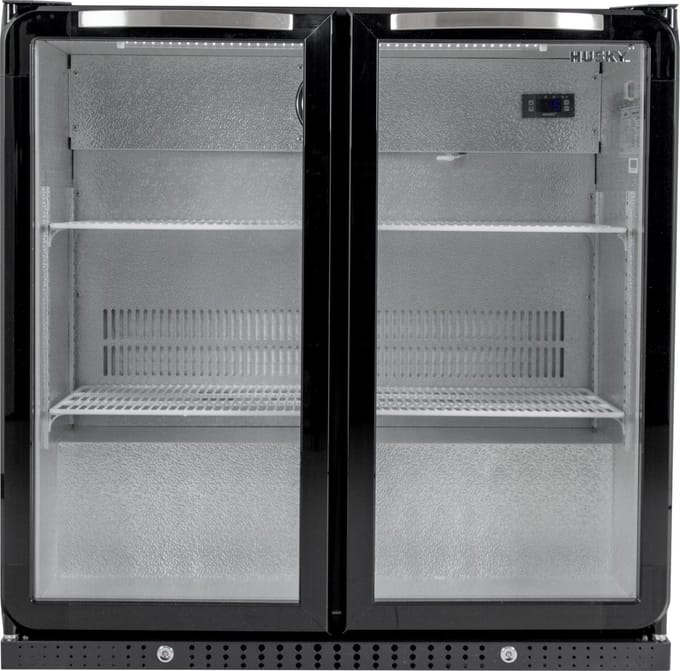 Husky C2-865-BK-NL-HU - Flessen Koelkast - Horeca - Met Glazen Deuren