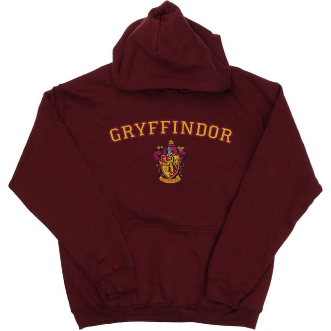 Harry Potter Heren Gryffindor Crest Hoodie (Bourgondië)