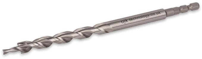 UJK Pocket Hole Drill Bit - Hex Shank D/Groove
