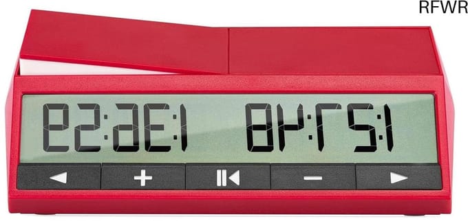 RFWR® Digitale Schaakklok met Superhelder Display en Geavanceerde Timingopties
