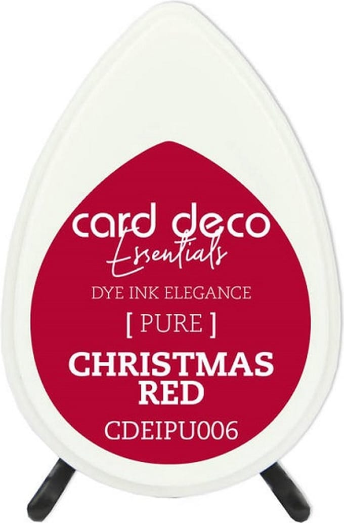 Card Deco Essentials Pure Dye Ink Christmas Red