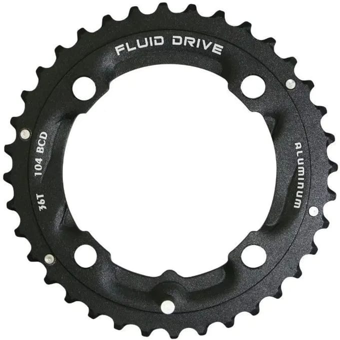 Triple midden outdoor MTB kettingblad compatibel met autres Sunrace 4BRA
