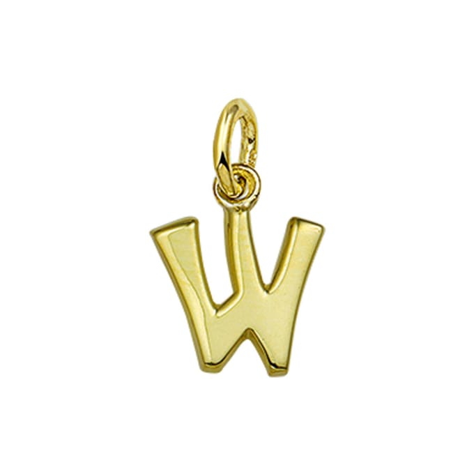 The Jewelry Collection Hanger Letter W - Goud