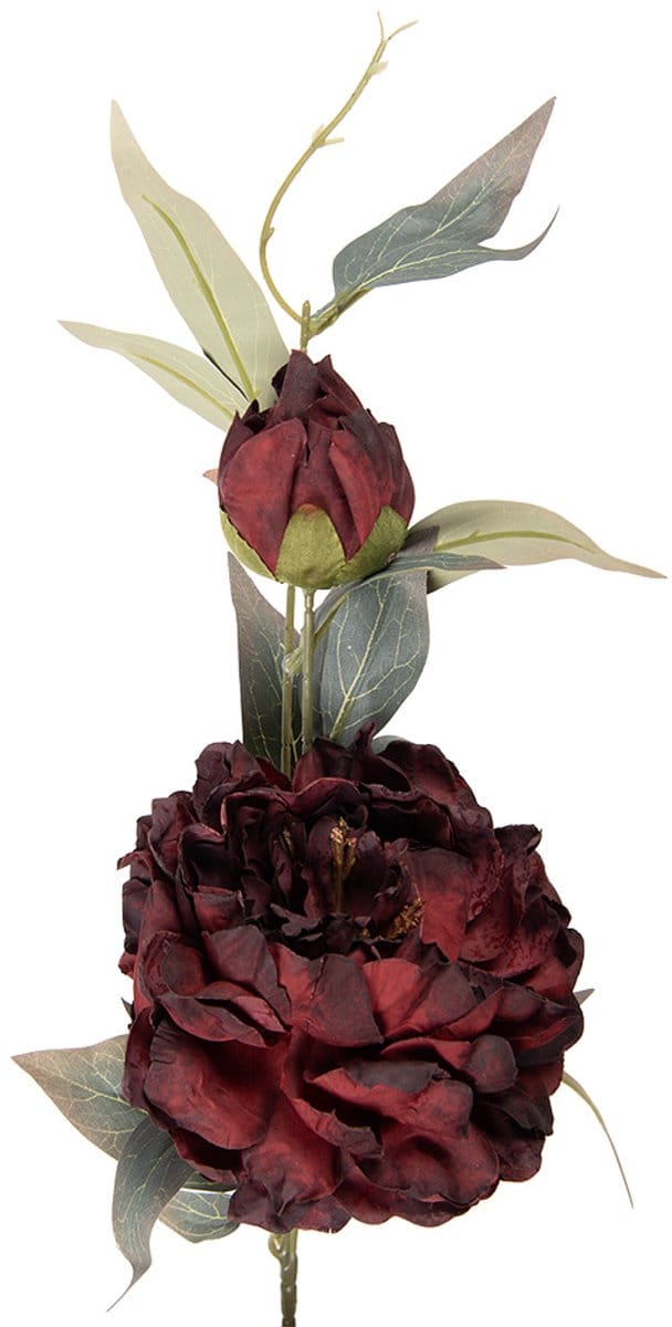 Clayre & Eef Kunstbloem 78 cm Rood Kunststof