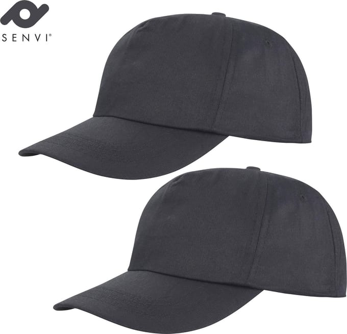 Senvi 5-Panel Fashion Cap Kleur: ZWART 2-Pack