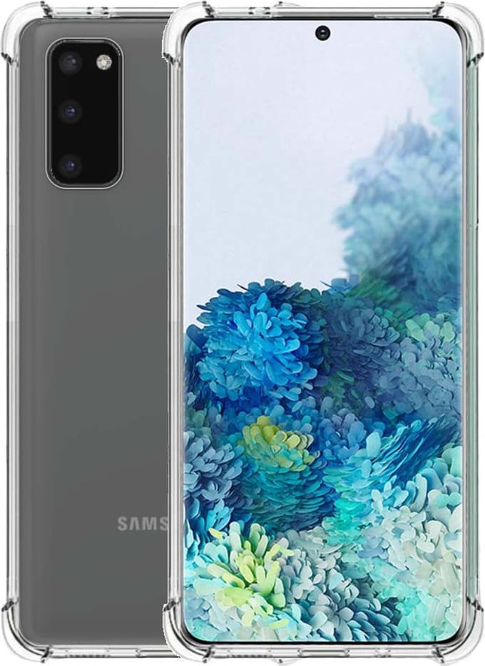 Smartphonica TPU Hardcase hoesje voor Samsung Galaxy S20 Plus shockproof transparant geschikt voor Samsung Galaxy S20 Plus