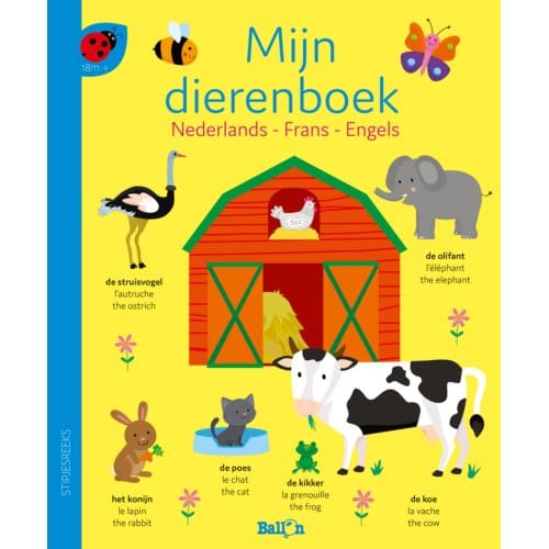 Mijn Dierenboek - Nederlands, Frans, Engels - Stipjesreeks
