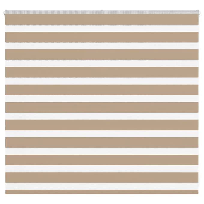 vidaXL - Zebra - Blind - 165x100 - cm - stofbreedte - 160,9 - cm - polyester - zandbruin