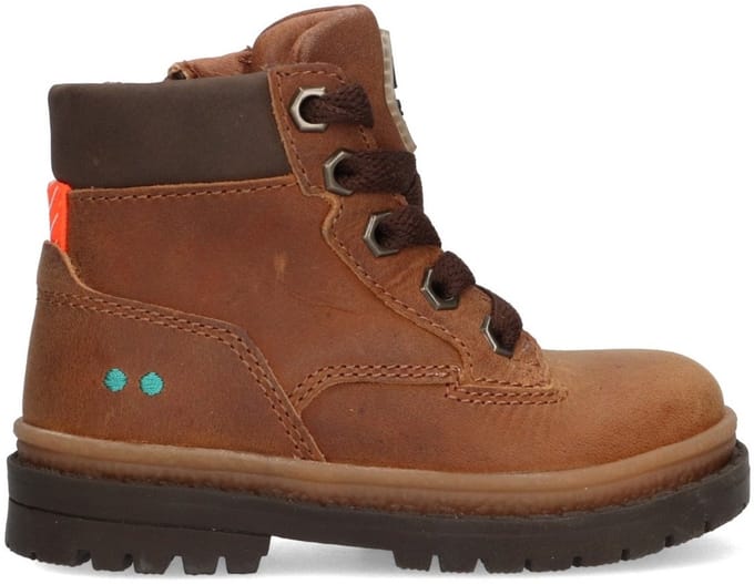 Thijs Trail Biker Boots Jongens Cognac