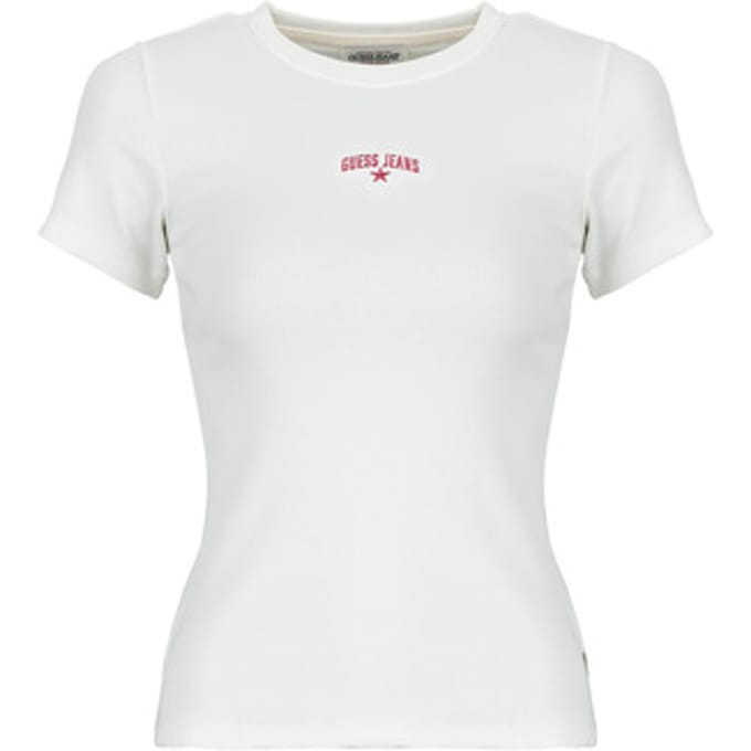 Guess  T-shirt Korte Mouw GJ SS CN RIB EMBRO