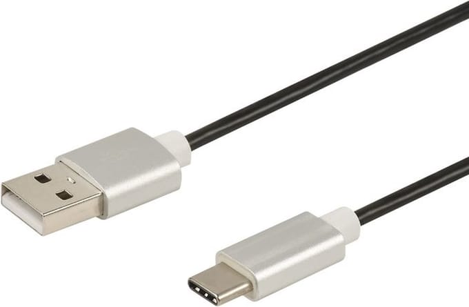 Erard 722449 USB-kabel 1 m USB C USB A Zwart