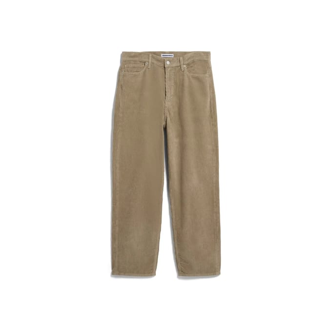 Wide leg corduroy broek van katoenmix model 'JAAMEO'