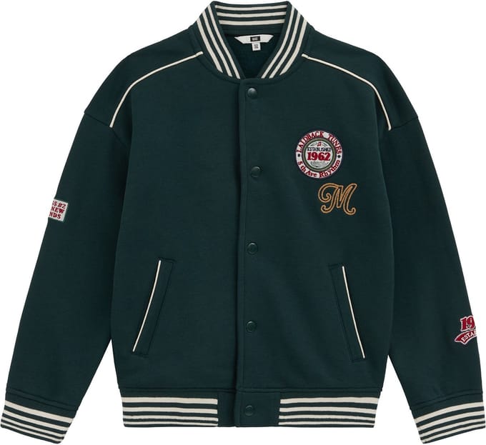 WE Fashion Jongens bombervest met embroideries
